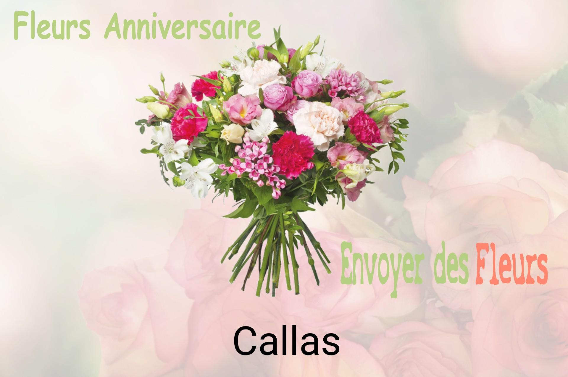 Bouquet de fleurs d’anniversaire livré à Callas